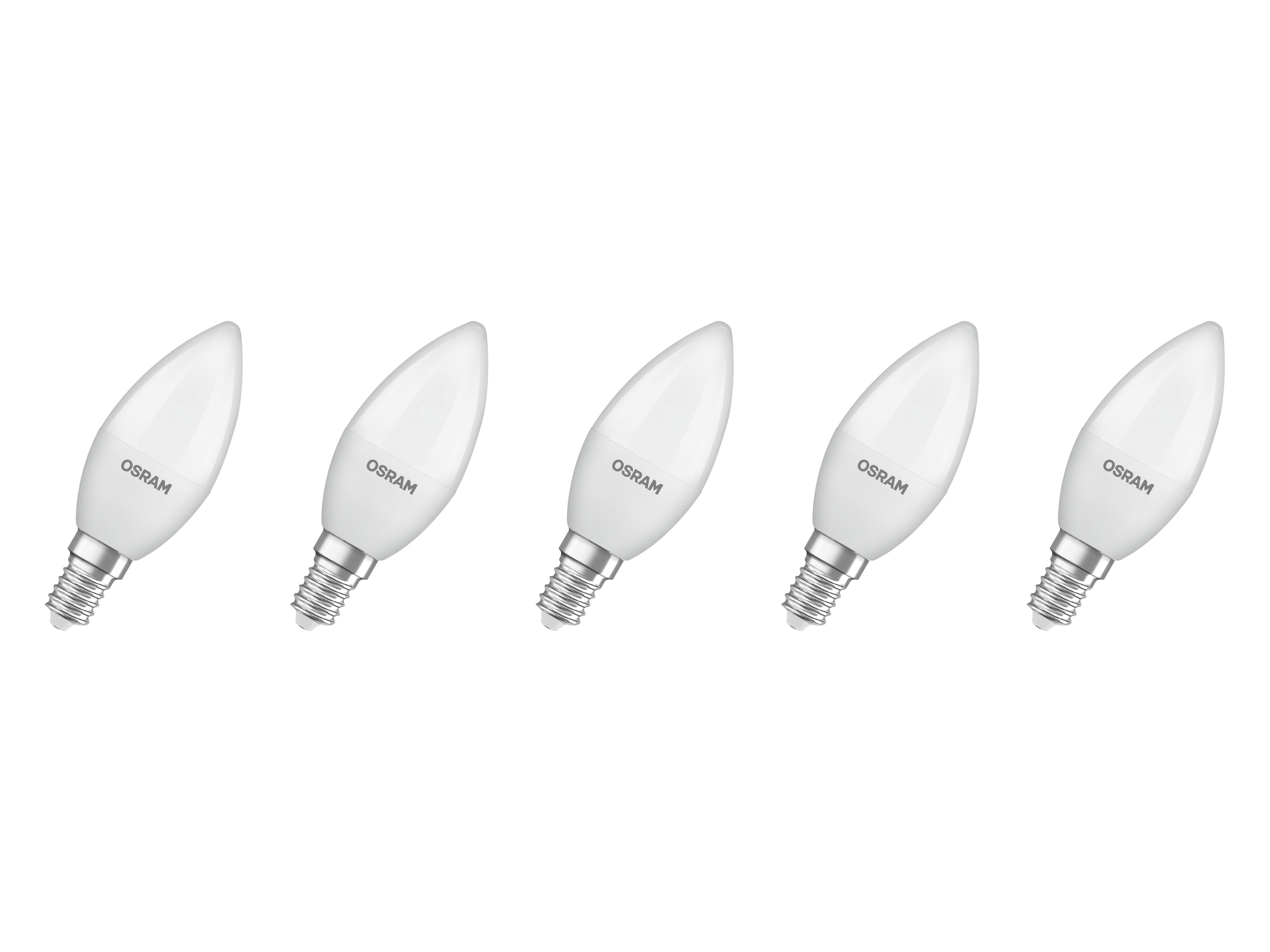 OSRAM Żarówka LED »LED Base Retro«, 5 sztuk. (CLB40, E14, 470lm, Matowe)