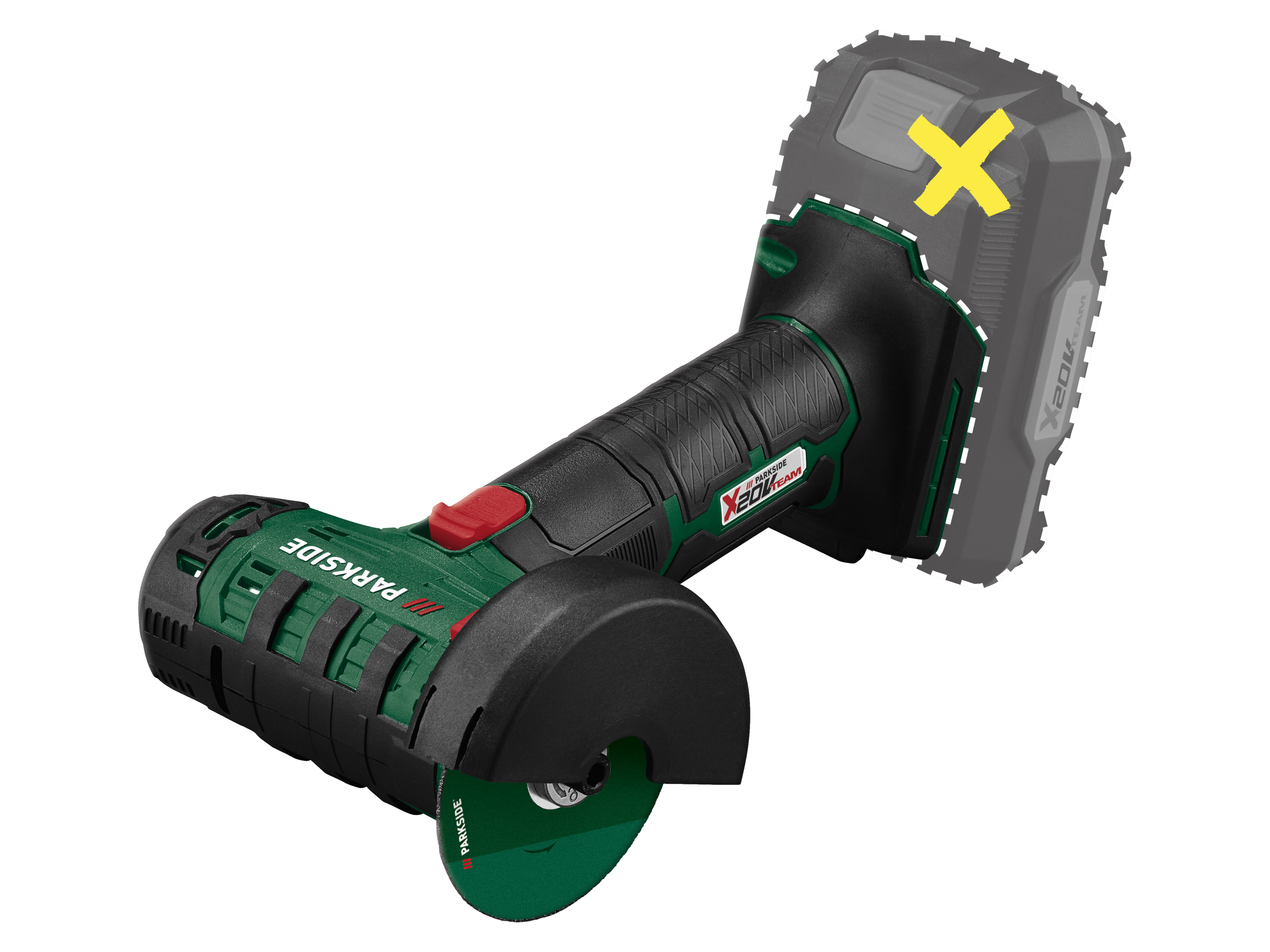 PARKSIDE® Akumulatorowa szlifierka kątowa, 20 V, PWSAM 20-Li B2 (bez akumulatora i ładowarki)