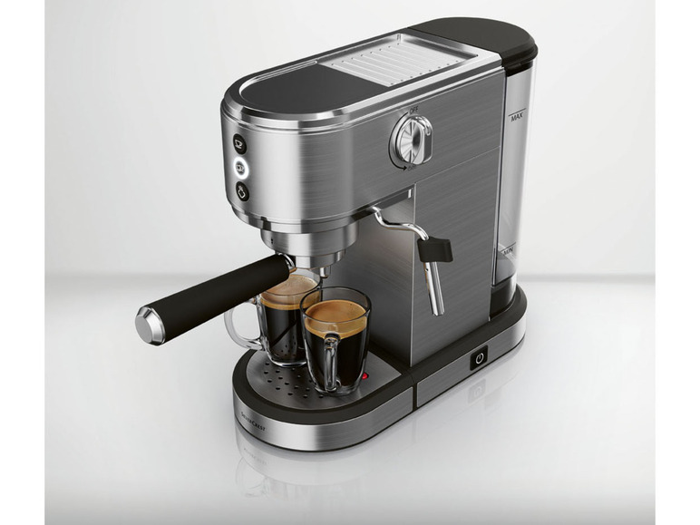 Pełny ekran: SILVERCREST® Ekspres do kawy ciśnieniowy kolbowy Slim SSMS 1350 B2, 1350 W - zdjęcie 4