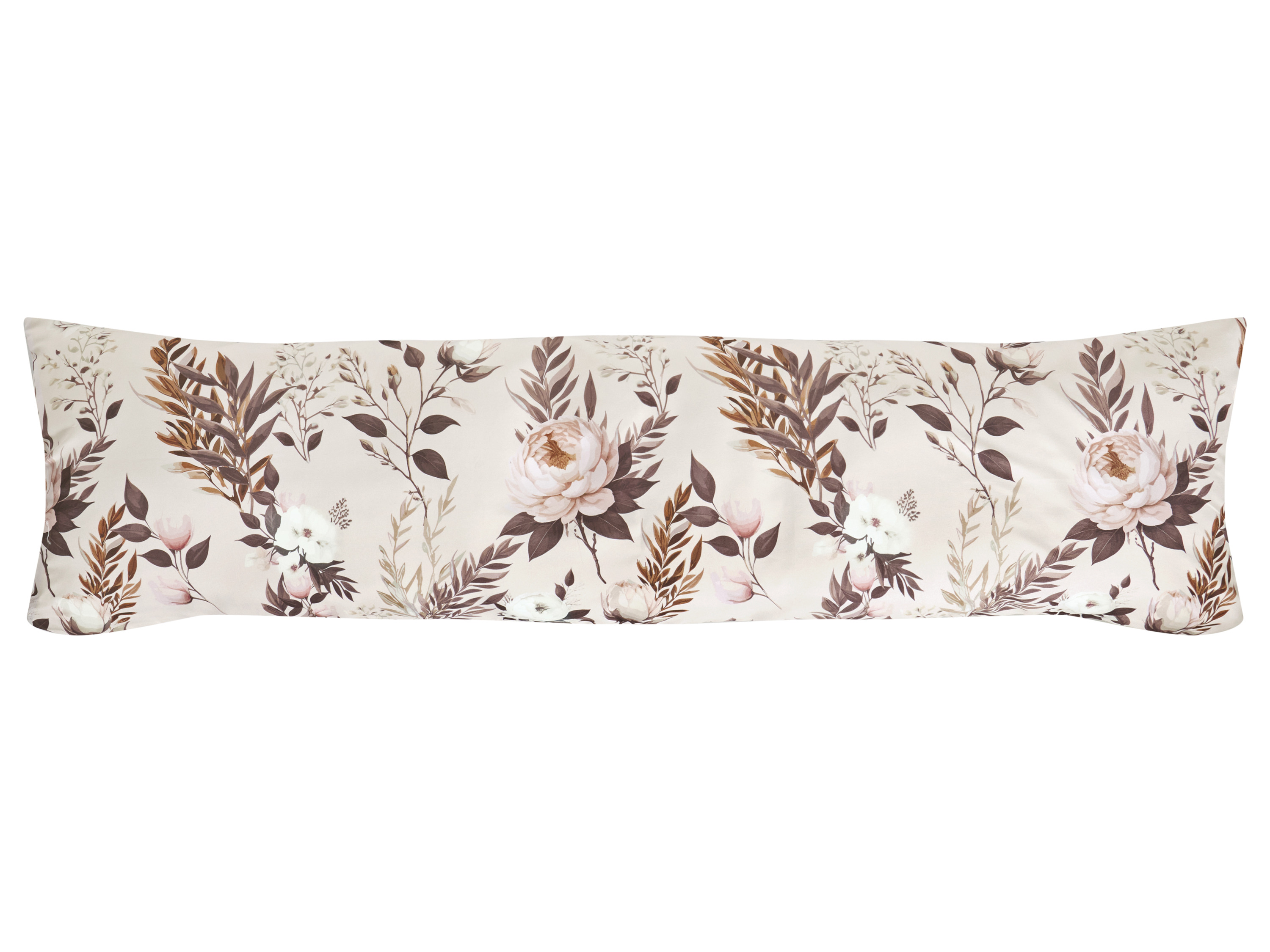 LIVARNO® Poszewka na poduszkę z satyny mikrowłóknowej lub Dwustronna poszewka na poduszkę z satyny mikrowłóknowej, 40 x 145 cm (Beżowy)
