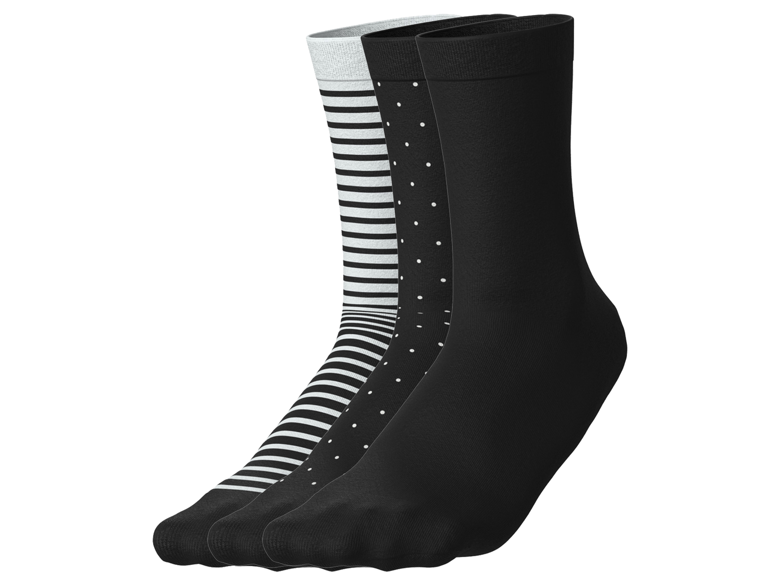 esmara® Skarpetki damskie z biobawełną, 3 pary 