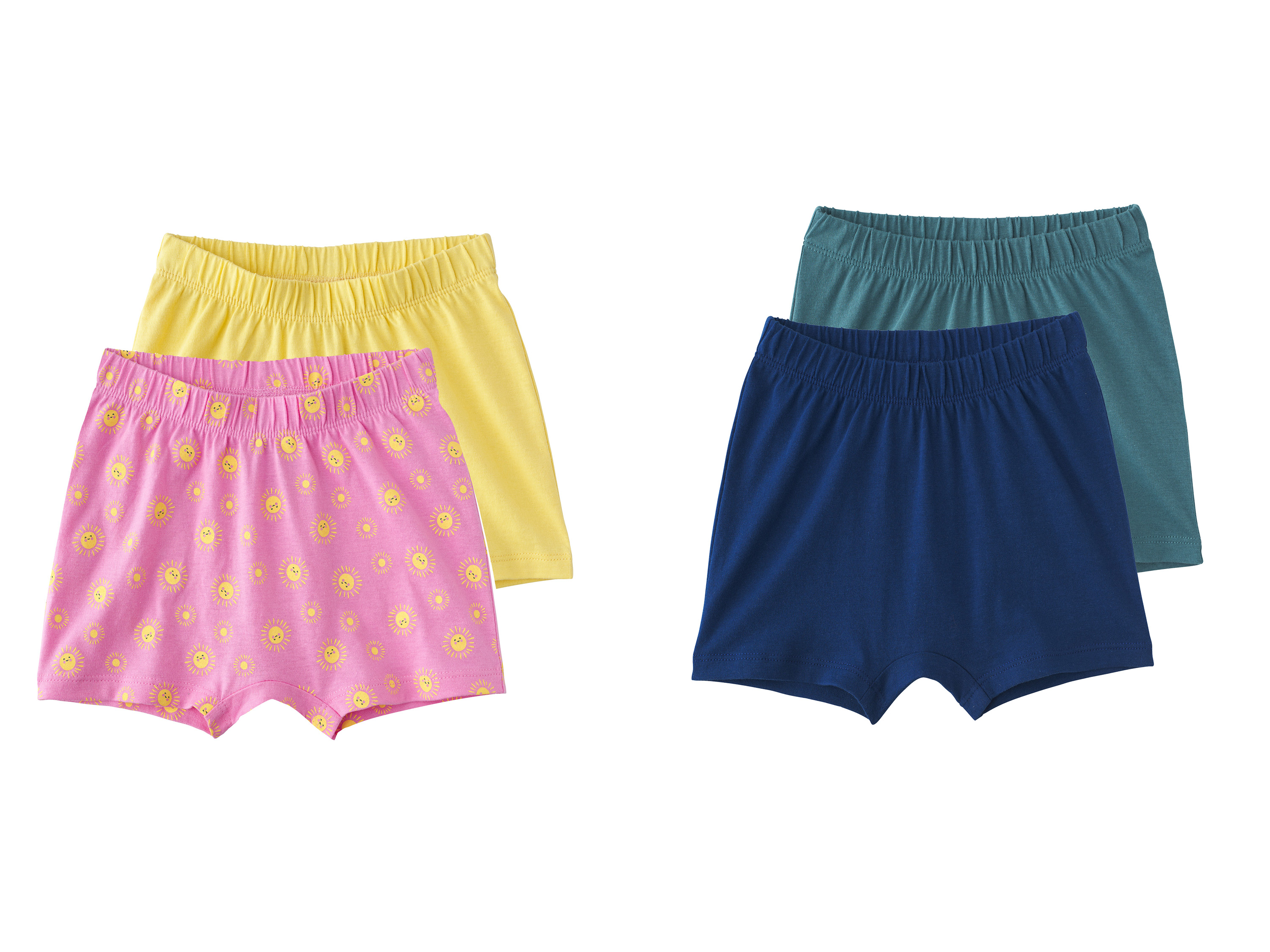 LUPILU® Spodenki niemowlęce z bawełny, 2 pary