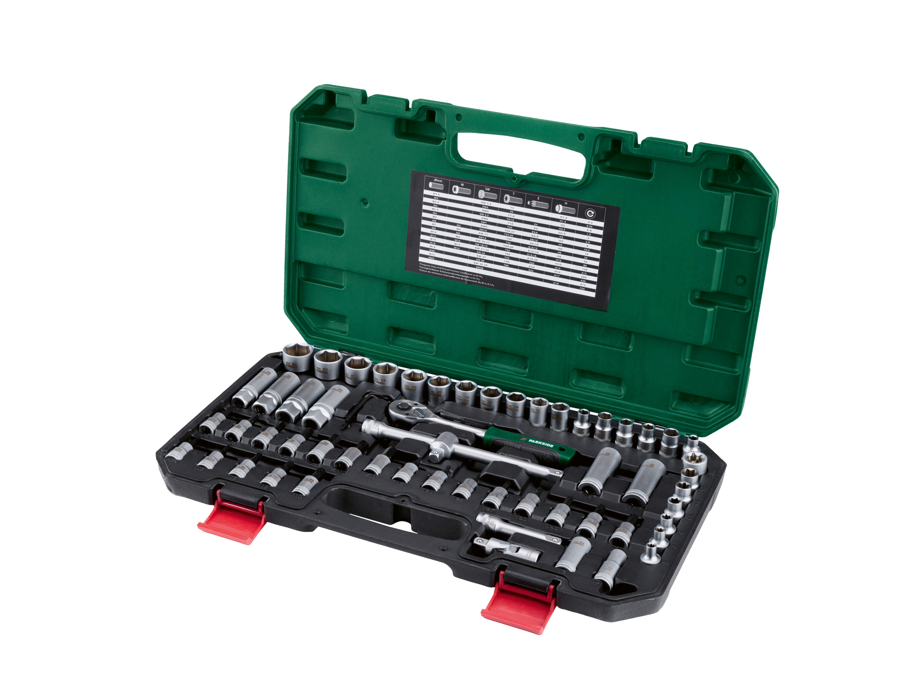 PARKSIDE® Zestaw kluczy nasadowych PSS 65 A1, 65 elementów
