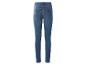 Damskie jeansy skinny w kolorze niebieskim, widok z tyłu