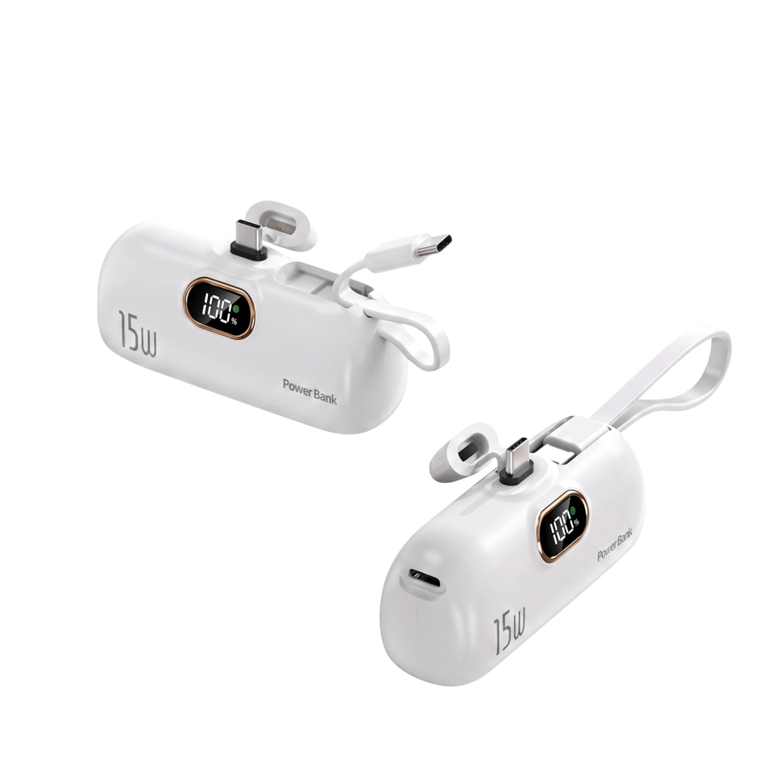 VALE Mini powerbank USB-C, 5000mAh (Biały)