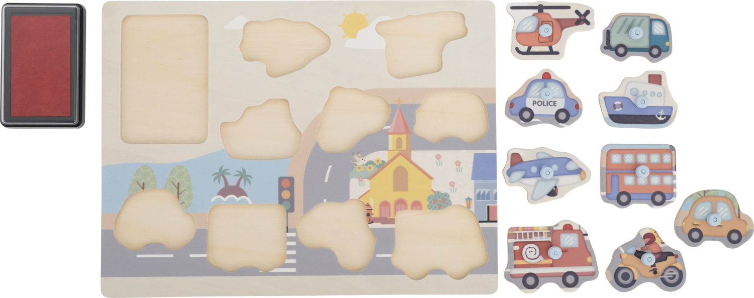 Puzzle edukacyjne (Puzzle stempelki)