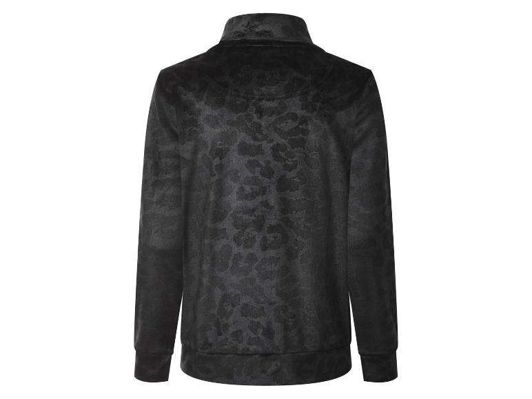 Czarna bluza dresowa w panterkę