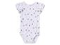 Body niemowlęce z krótkim rękawem, nadruk serduszek, styl romantyczny.
