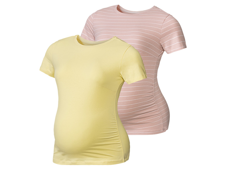 Pełny ekran: esmara® Koszulki ciążowe z bawełną, 2 sztuki - zdjęcie 12