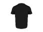 Męski gładki czarny T-shirt, widok z tyłu