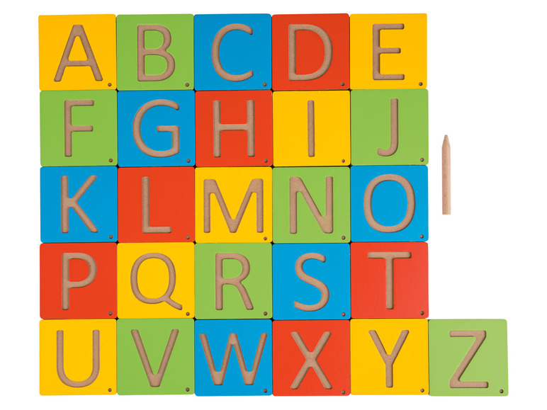 Pełny ekran: Playtive Tablica do pisania i nauki Montessori, z drewna - zdjęcie 6