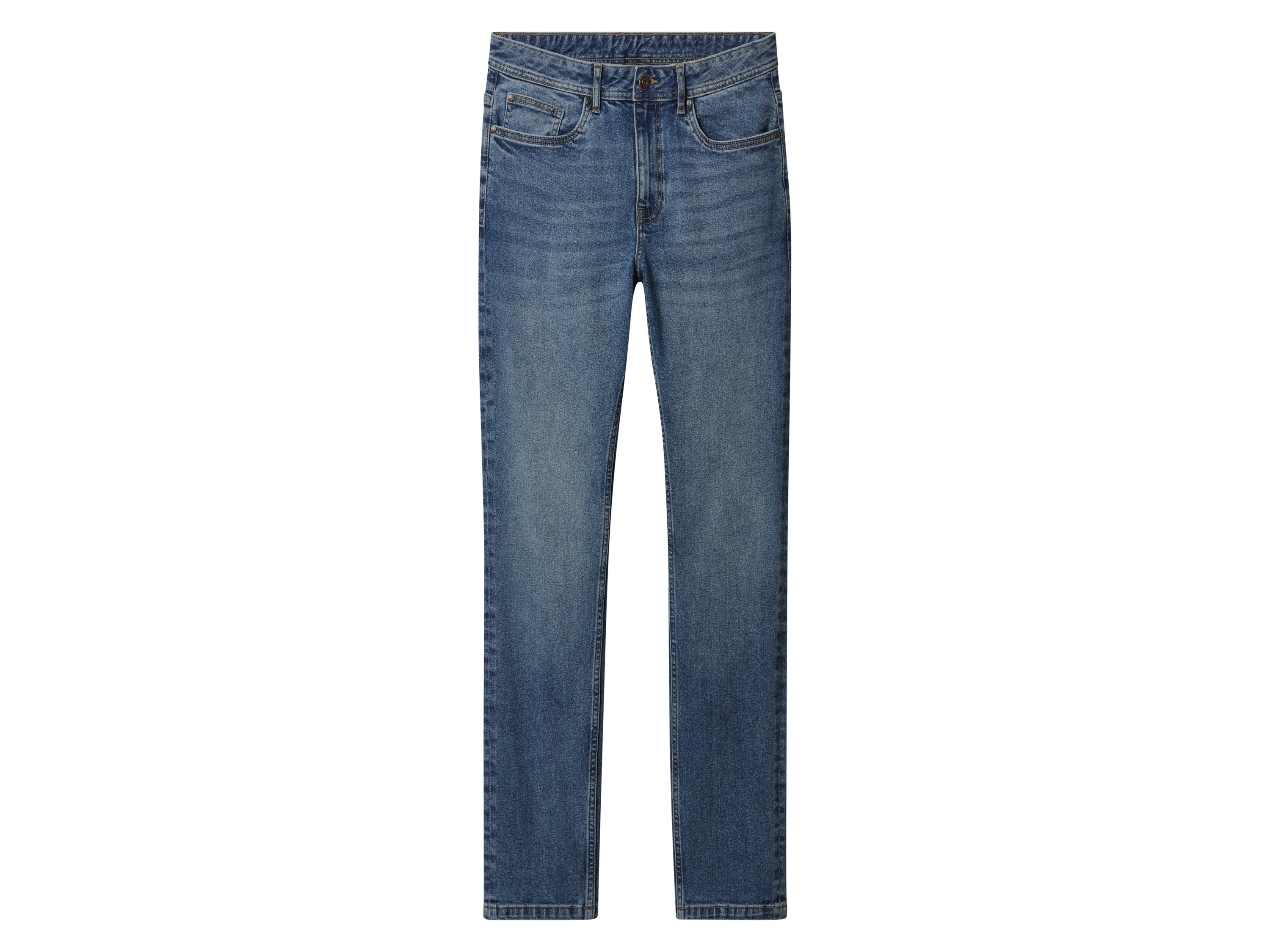 esmara Men Jeansy męskie z bawełną, slim fit (Niebieski, 52 (36/32))