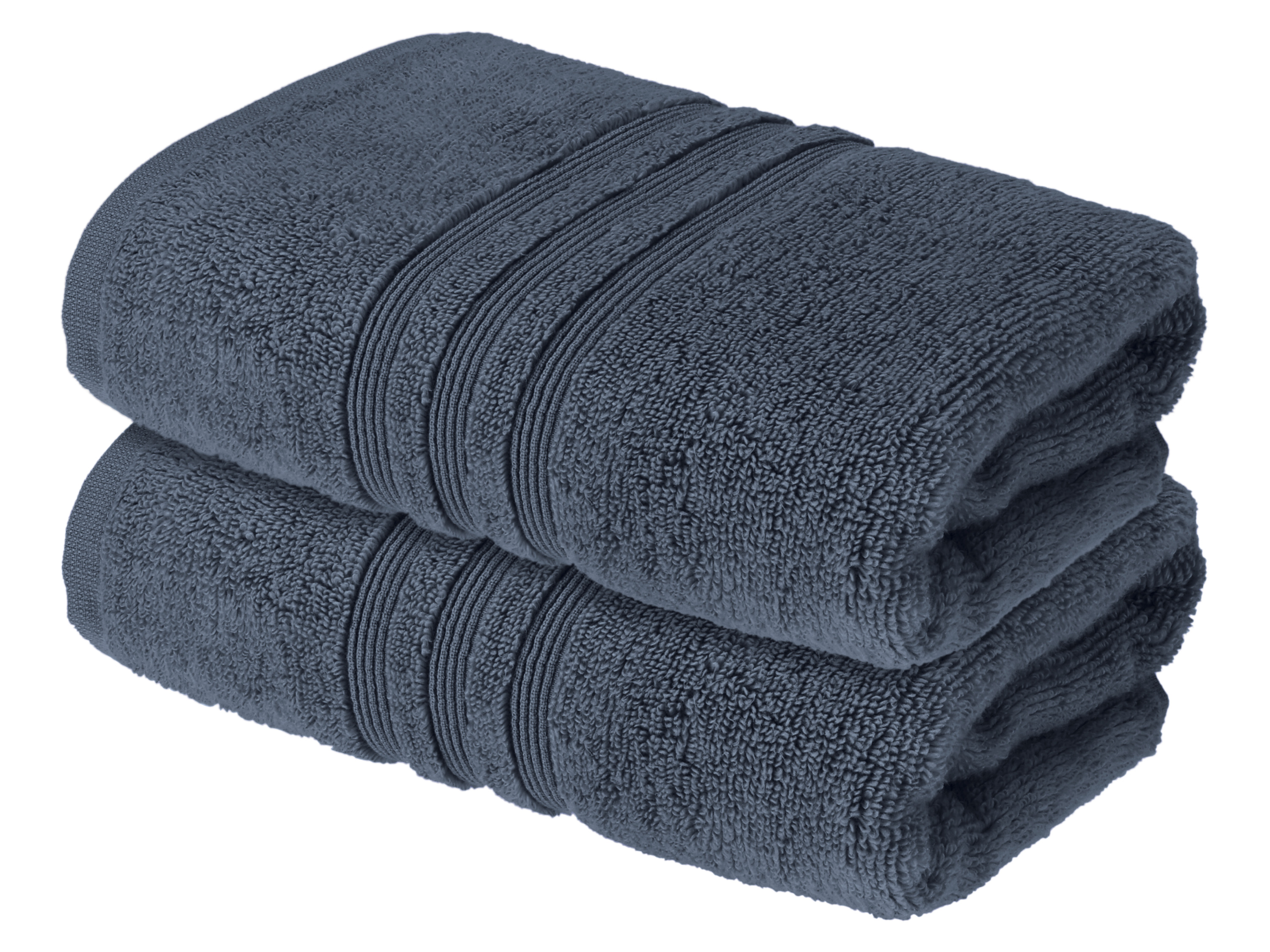 LIVARNO® Ręczniki frotté z bawełny, 50 x 100 cm, 2 sztuki (Niebieski)