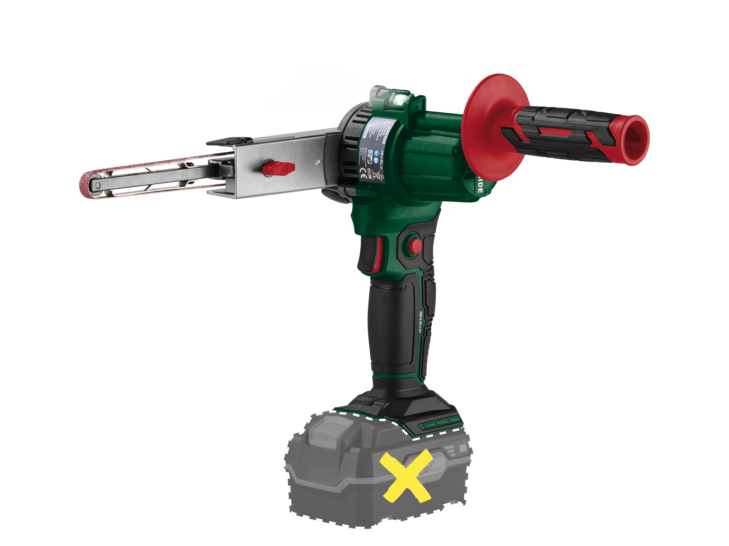 PARKSIDE® Akumulatorowy pilnik taśmowy, 20 V, PBFA 20-Li A1 (bez akumulatora i ładowarki)