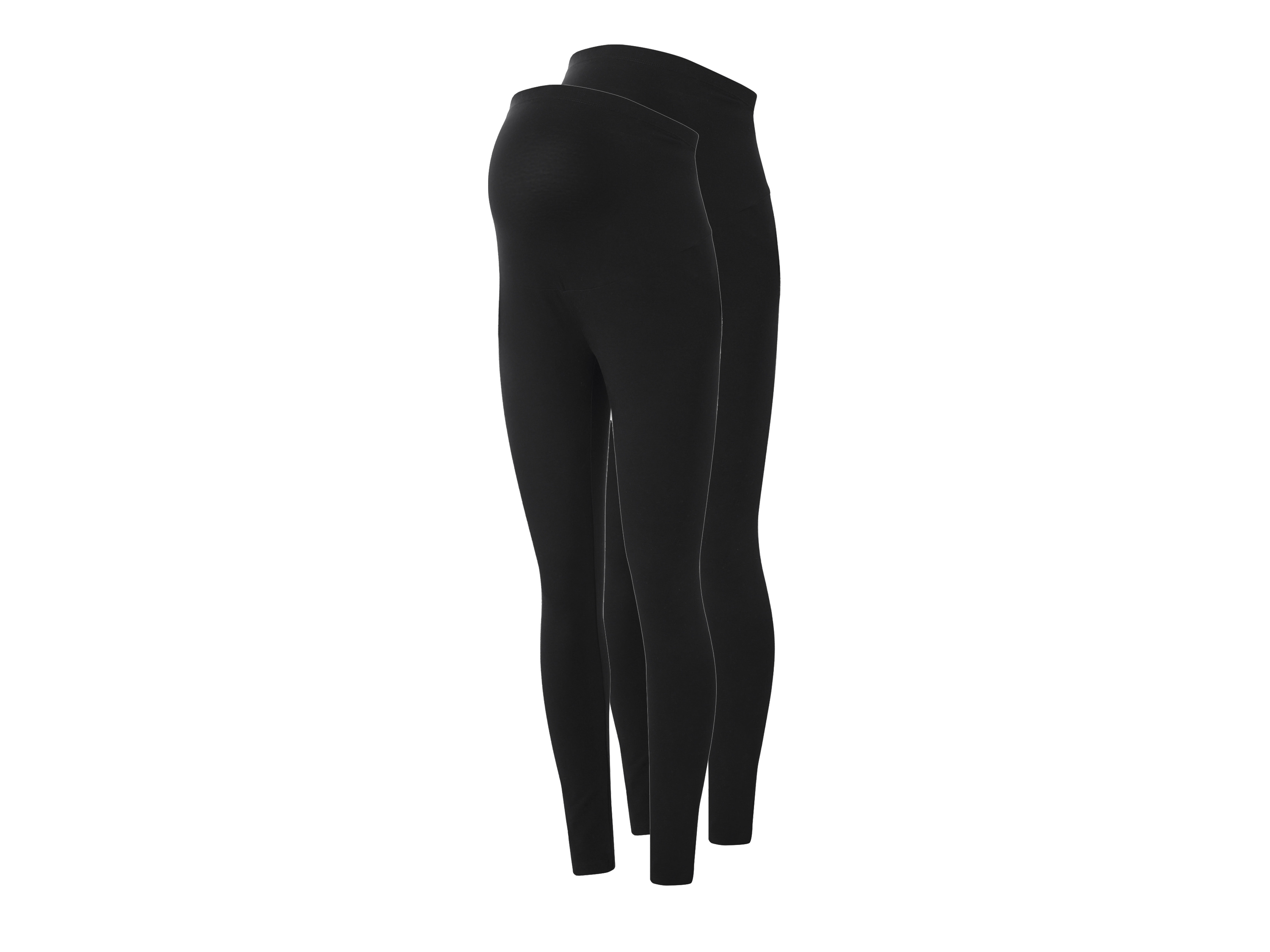 ESMARA® Legginsy ciążowe damskie, 2 pary (Czarny, XL(48/50))