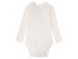 Biały body z długim rękawem dla niemowląt marki Miluu.