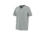 Szary męski T-shirt z dekoltem w serek