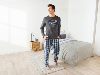 LIVERGY® Piżama męska z bawełną (koszulka + spodnie)
