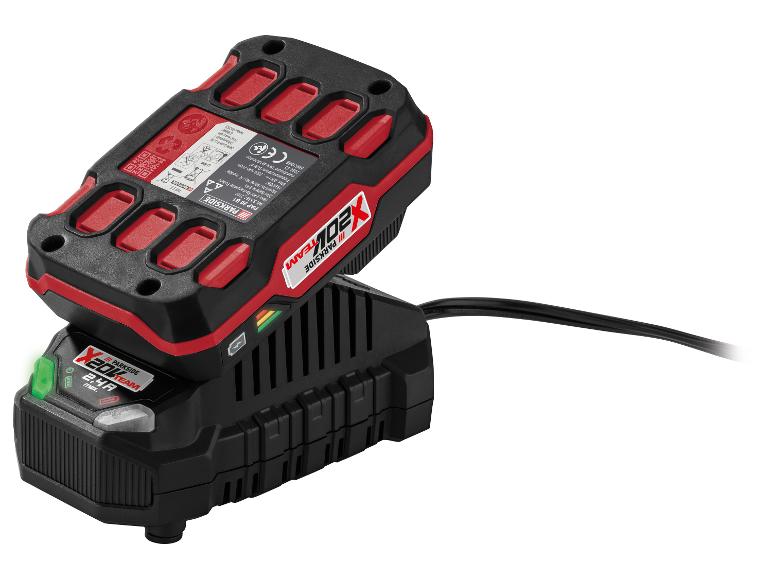 Ładowarka i bateria Parkside X20V Team: bezprzewodowe narzędzia elektryczne.