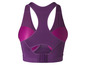 Fioletowa sportowa biustonosz z siateczkowymi wstawkami