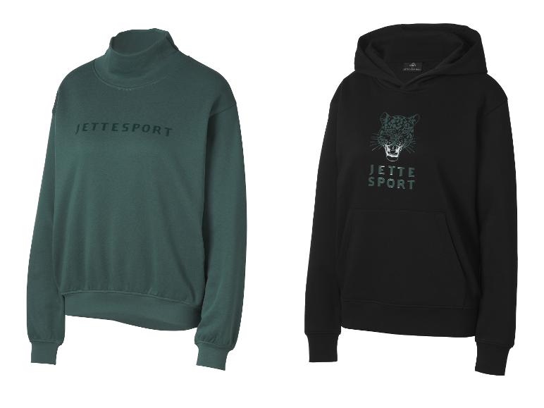 Zielony golf i czarna bluza z kapturem Jette Sport