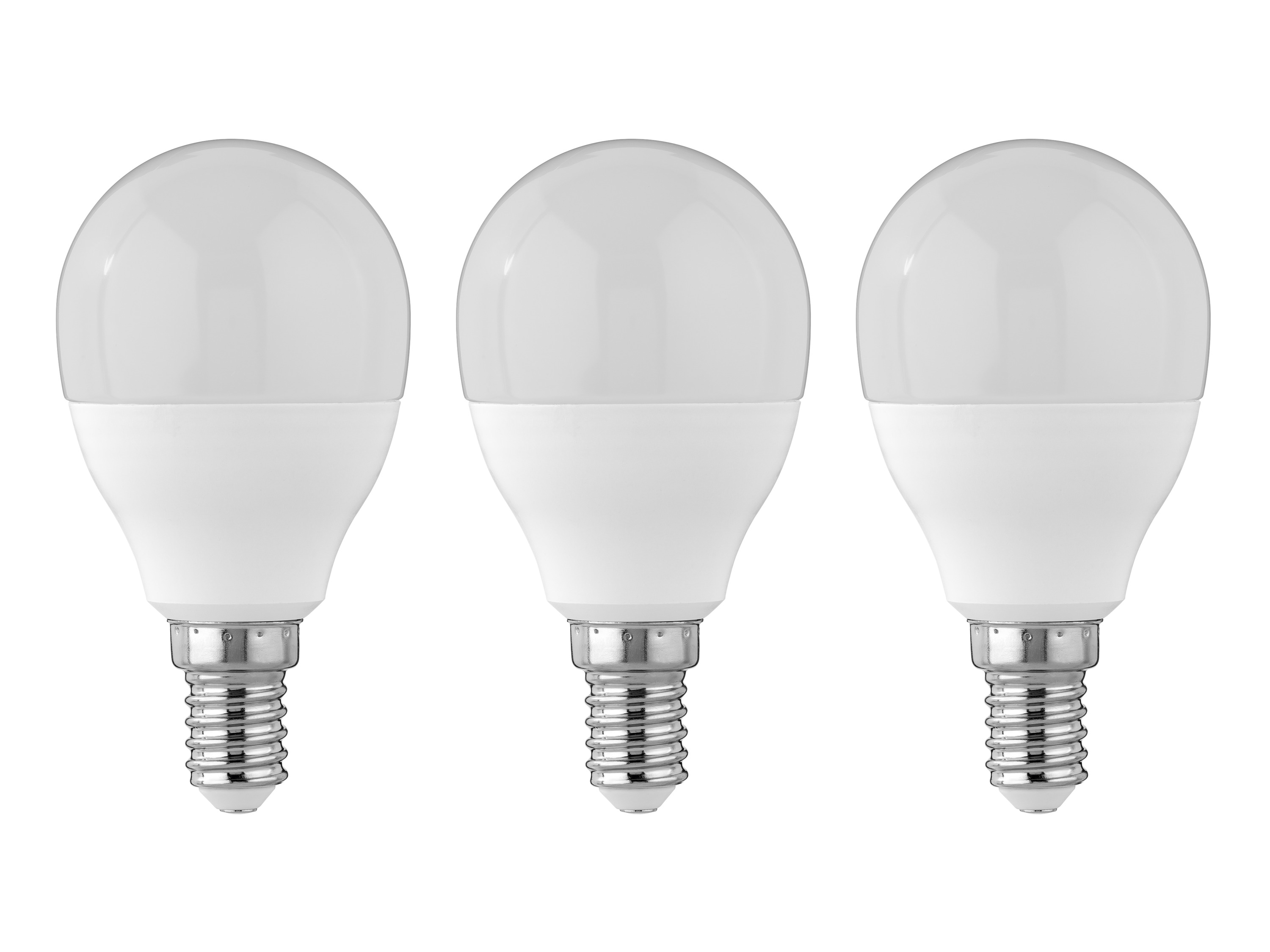 LIVARNO® Zestaw 2 lub 3 żarówek LED E14/E27 (4,2 W, E14 kropla, 3 sztuki)