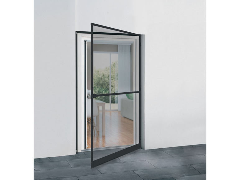 Pełny ekran: LIVARNO home Moskitiera drzwiowa, 120 x 240 cm (szer. x dł.), z ościeżnicą zaciskową - zdjęcie 8