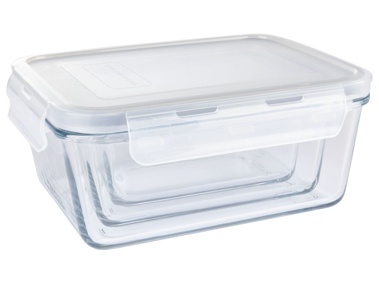Pełny ekran: ERNESTO® Zestaw 3 szklanych pojemników do przechowywania żywności - zdjęcie 4