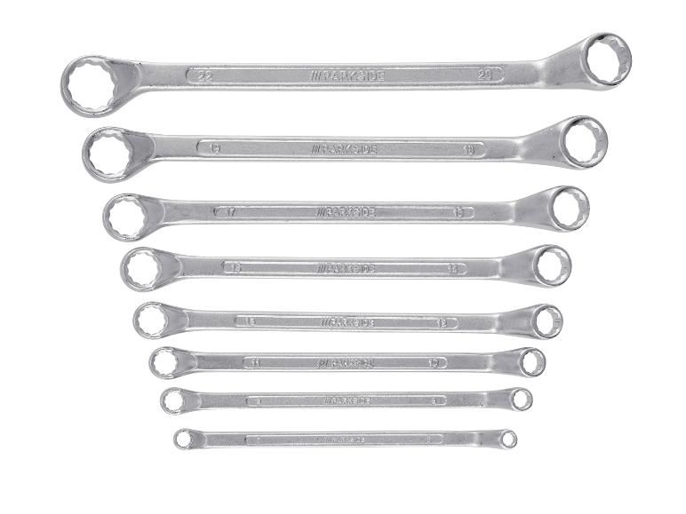 Zestaw kluczy Parkside od 7 do 22 mm.