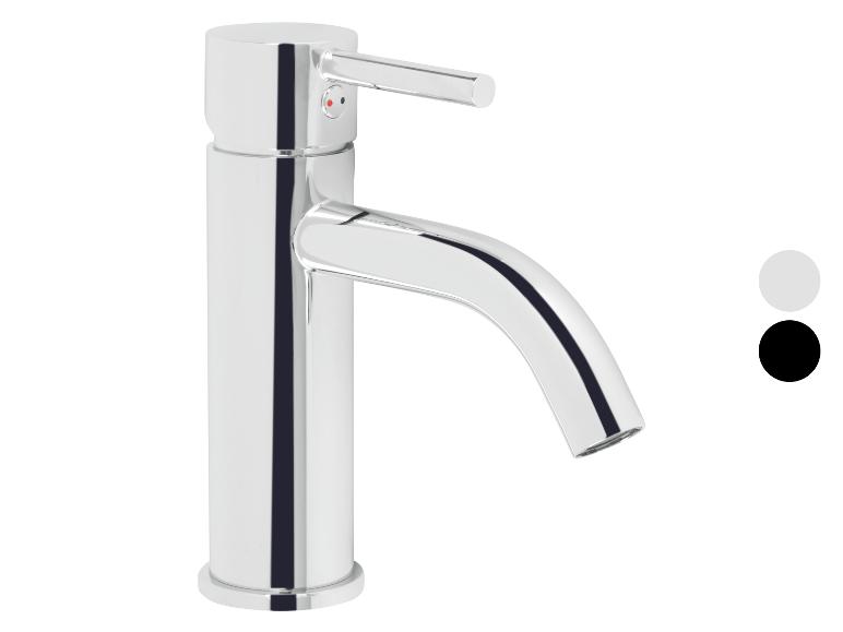 Chromowana bateria umywalkowa z jedną dźwignią