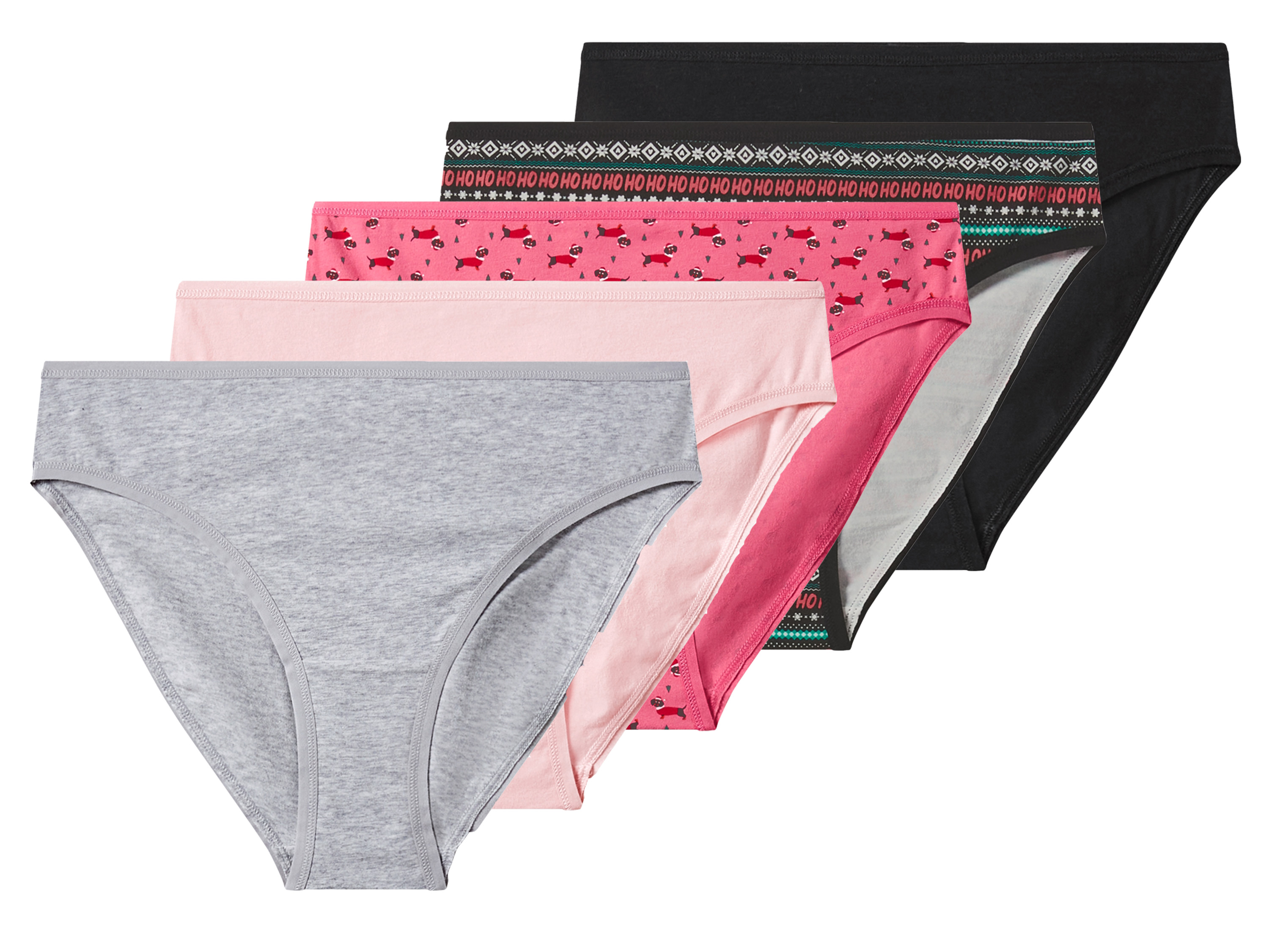 esmara® Majtki figi damskie z bawełną, 5 par 