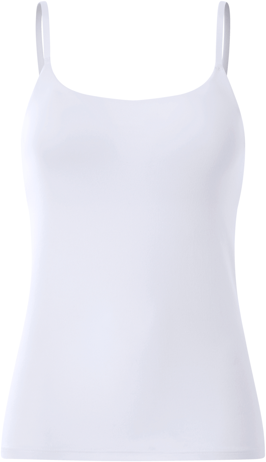 ESMARA® Top z wbudowanym biustonoszem (Biały, L(44/46))