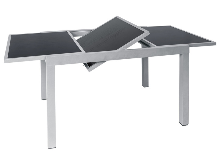 Pełny ekran: LIVARNO home Rozkładany aluminiowy stół ogrodowy Houston, 120/180 x 90 cm, srebrny - zdjęcie 5