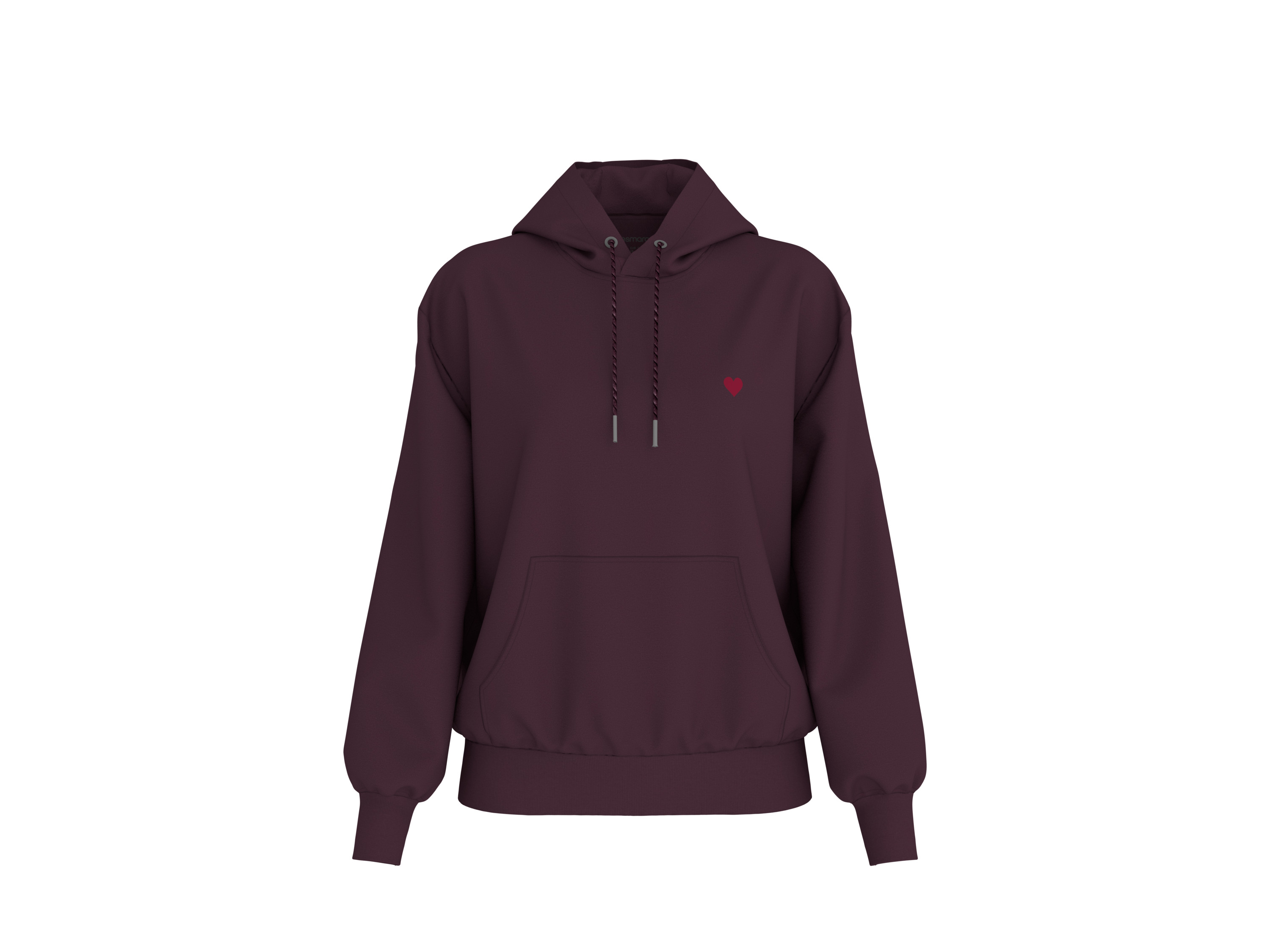 ESMARA® Bluza damska z kapturem (Burgundowy, S (36/38))