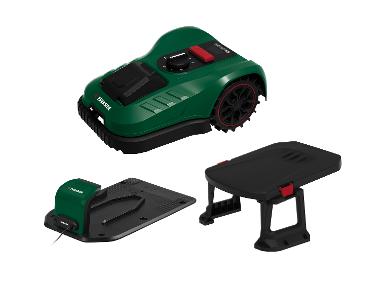 PARKSIDE® Zestaw Akumulatorowy robot koszący smart z aplikacją, 20 V z akumulatorem, stacją ładującą i garażem