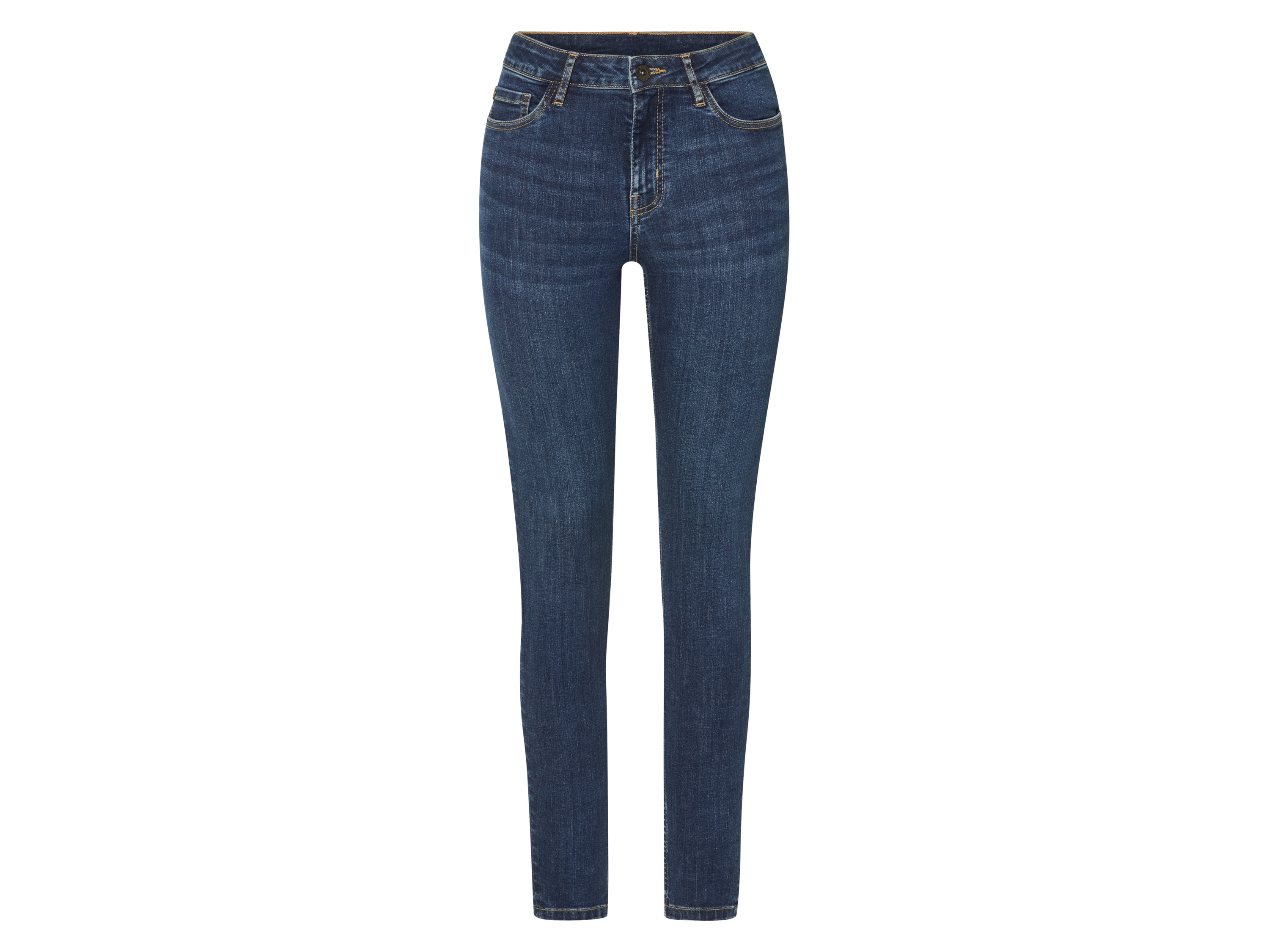 esmara® Jeansy damskie super skinny fit, push-up (Niebieski, 40)