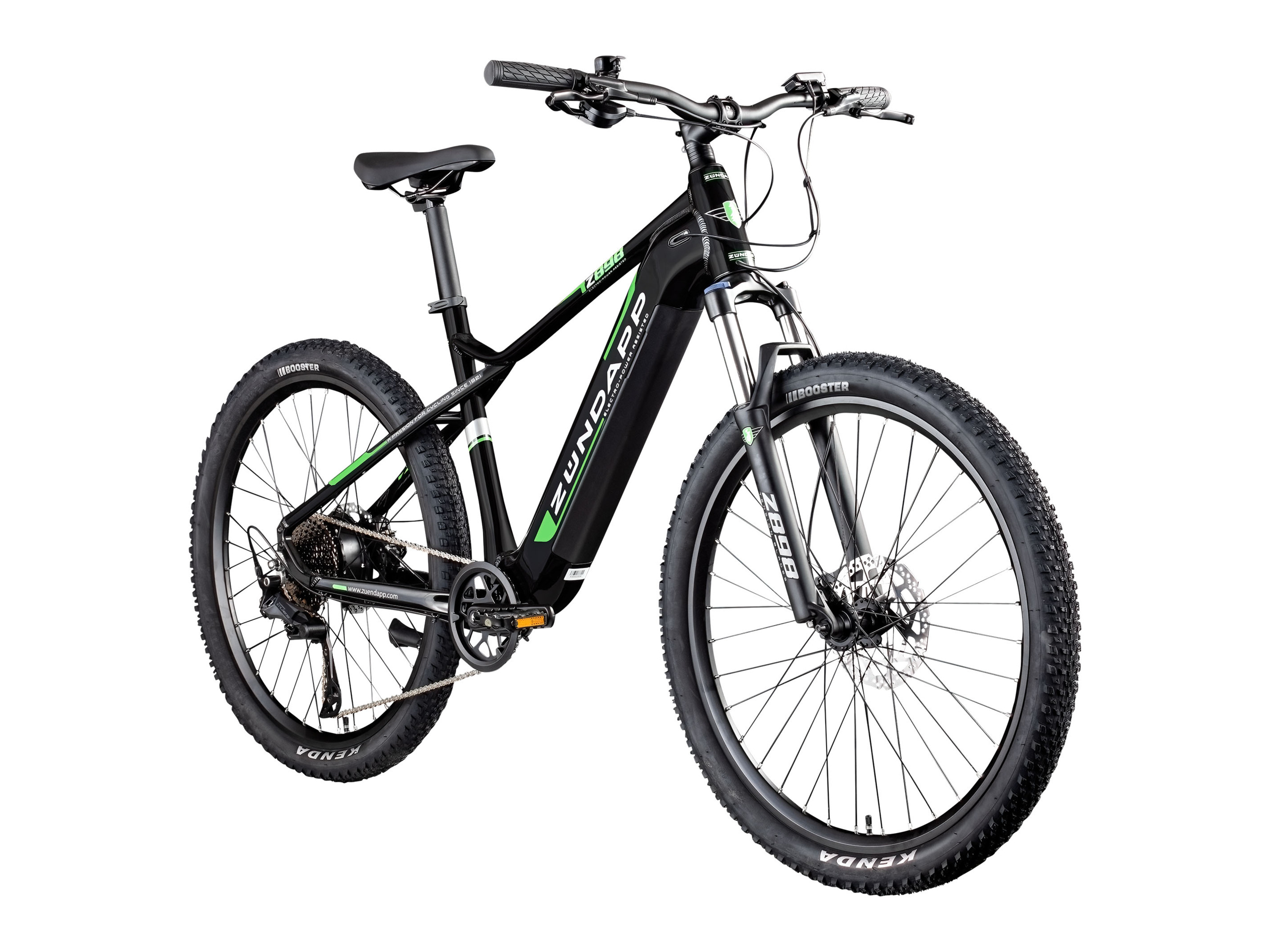 Zündapp Rower elektryczny górski »Z898«, 27,5 cala (Czarny/ zielony)