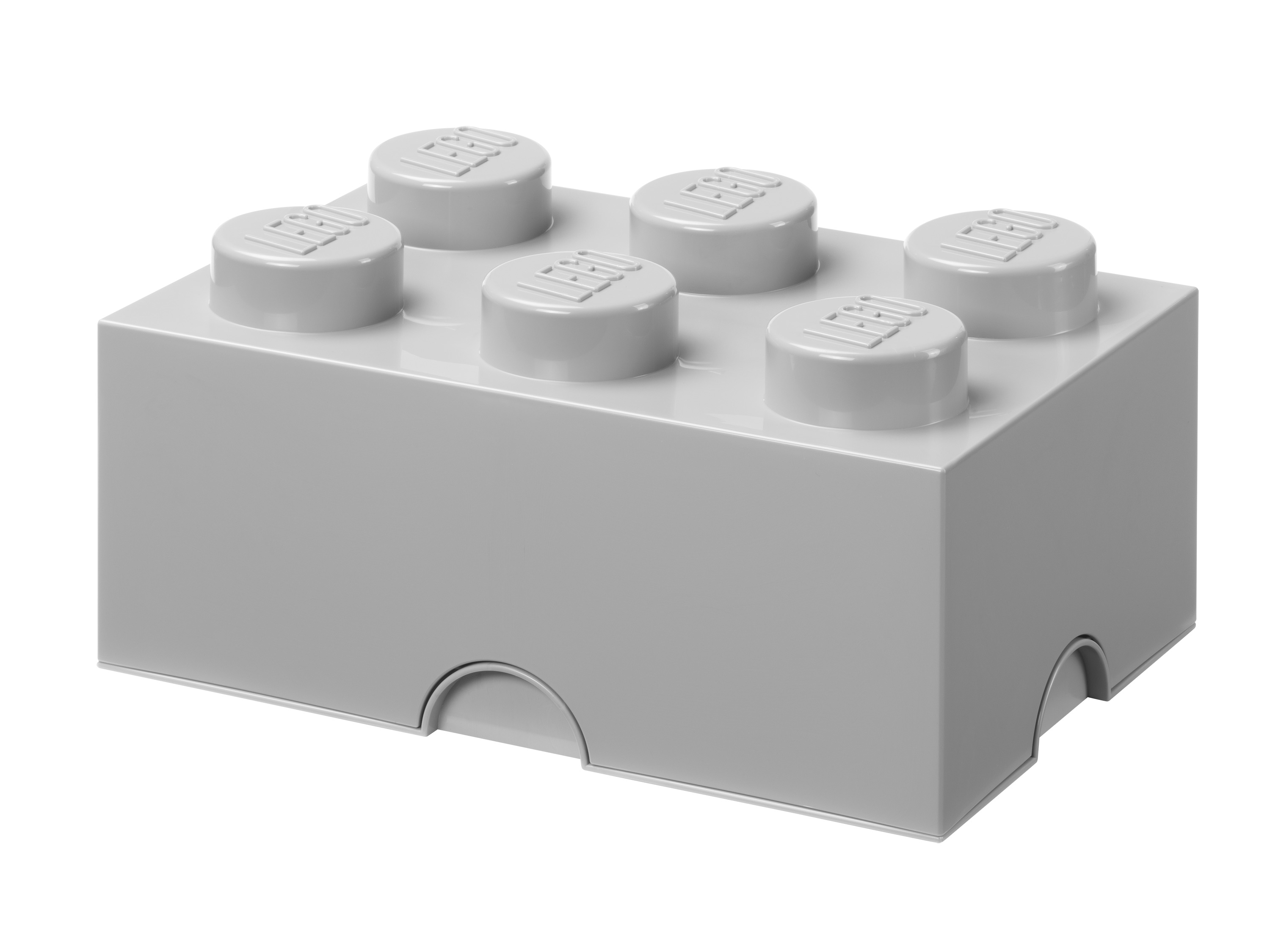 LEGO Pojemnik do przechowywania w kształcie klocka (Średnioszary)