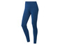 Granatowe legginsy damskie.