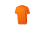 Pomarańczowy t-shirt z krótkim rękawem, widok z tyłu.