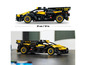 Żółte LEGO Bugatti Chiron z czarnymi detalami.