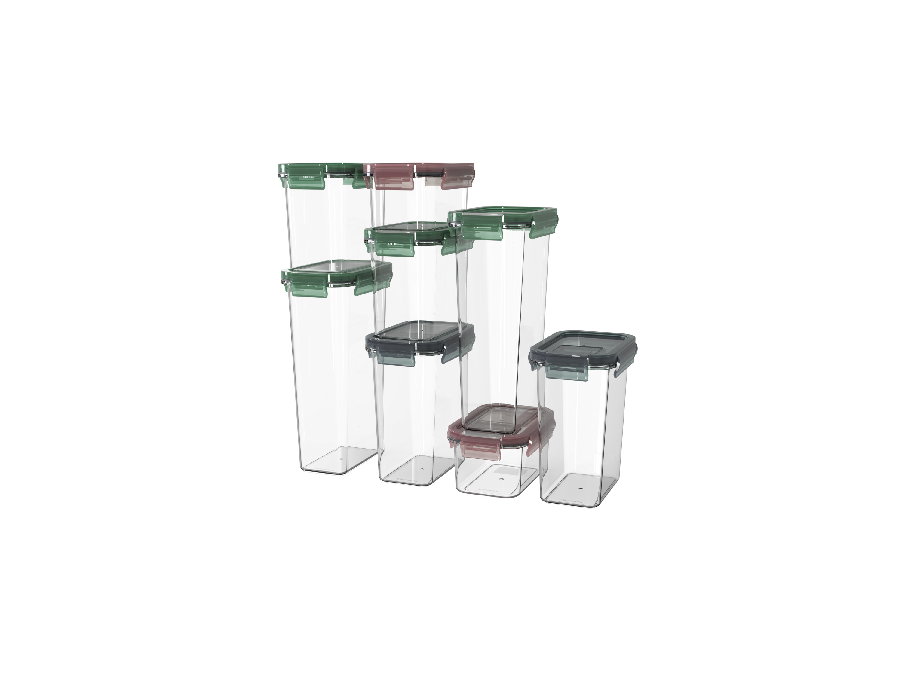 SILVERCREST® Zestaw pojemników do przechowywania żywności, 8 sztuk