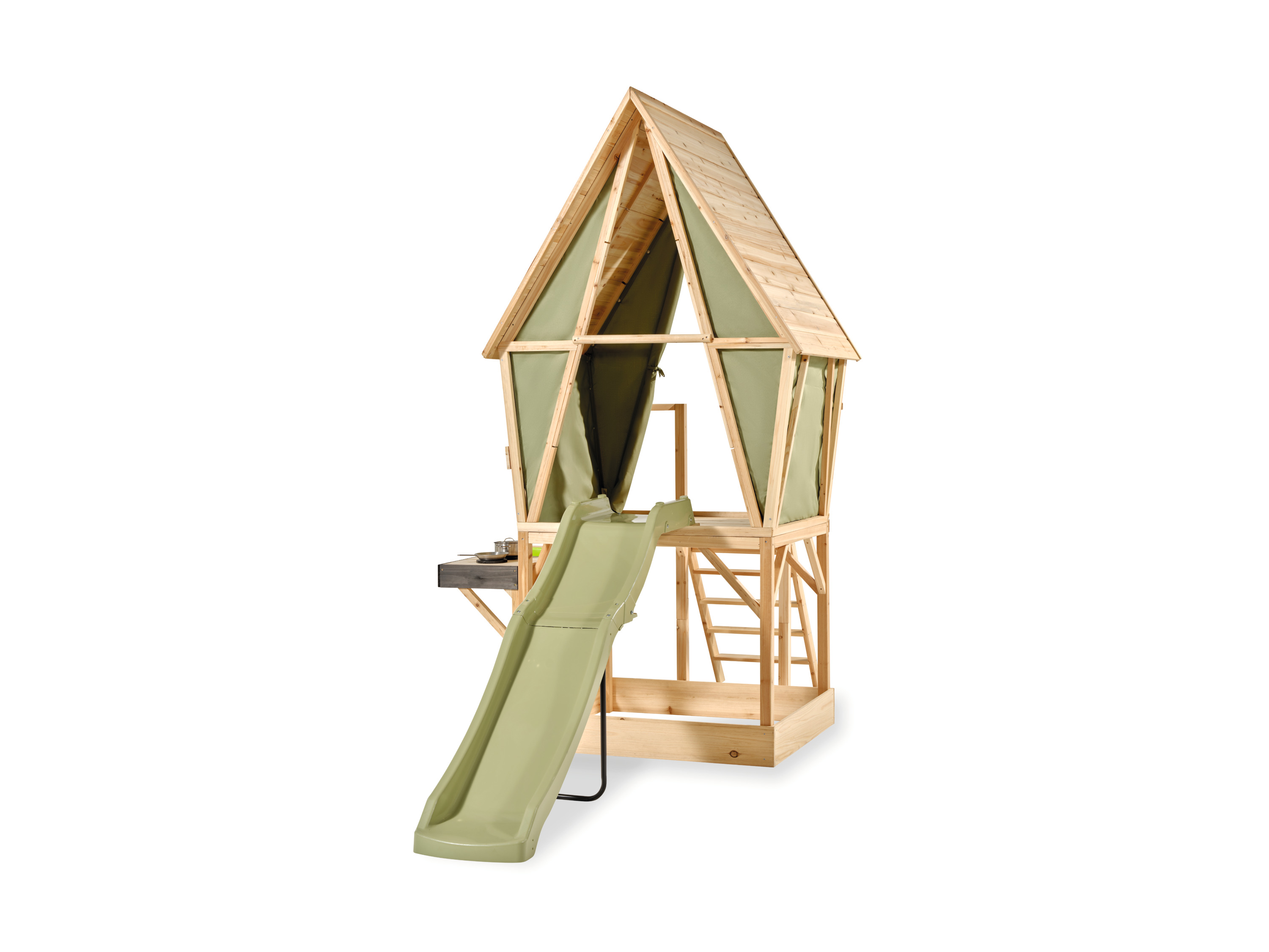 EXIT TOYS Domek do zabawy Yuki (Zjeżdżalnia, kuchnia błotna, piaskownica)
