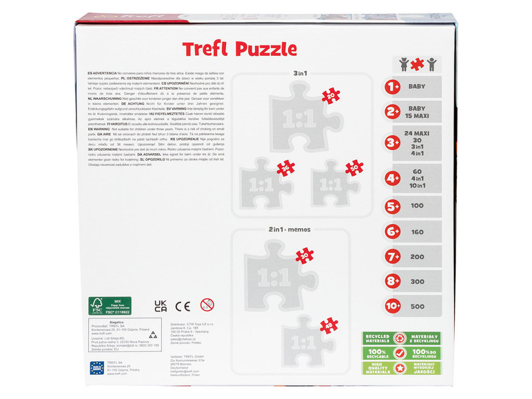 Pełny ekran: Trefl Puzzle 3 + 1, 1 zestaw - zdjęcie 7
