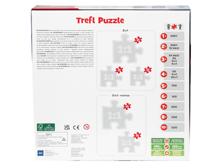 Puzzle 3 + 1, 1 zestaw
