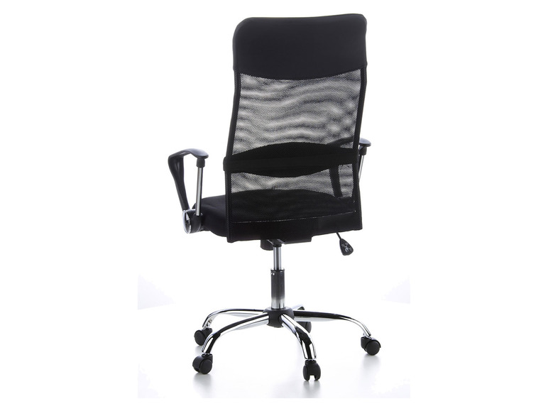 Pełny ekran: hjh OFFICE Krzesło biurowe obrotowe z podłokietnikami ARIA HIGH, czarne - zdjęcie 9