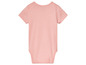 Różowy body z krótkim rękawem dla niemowlęcia.