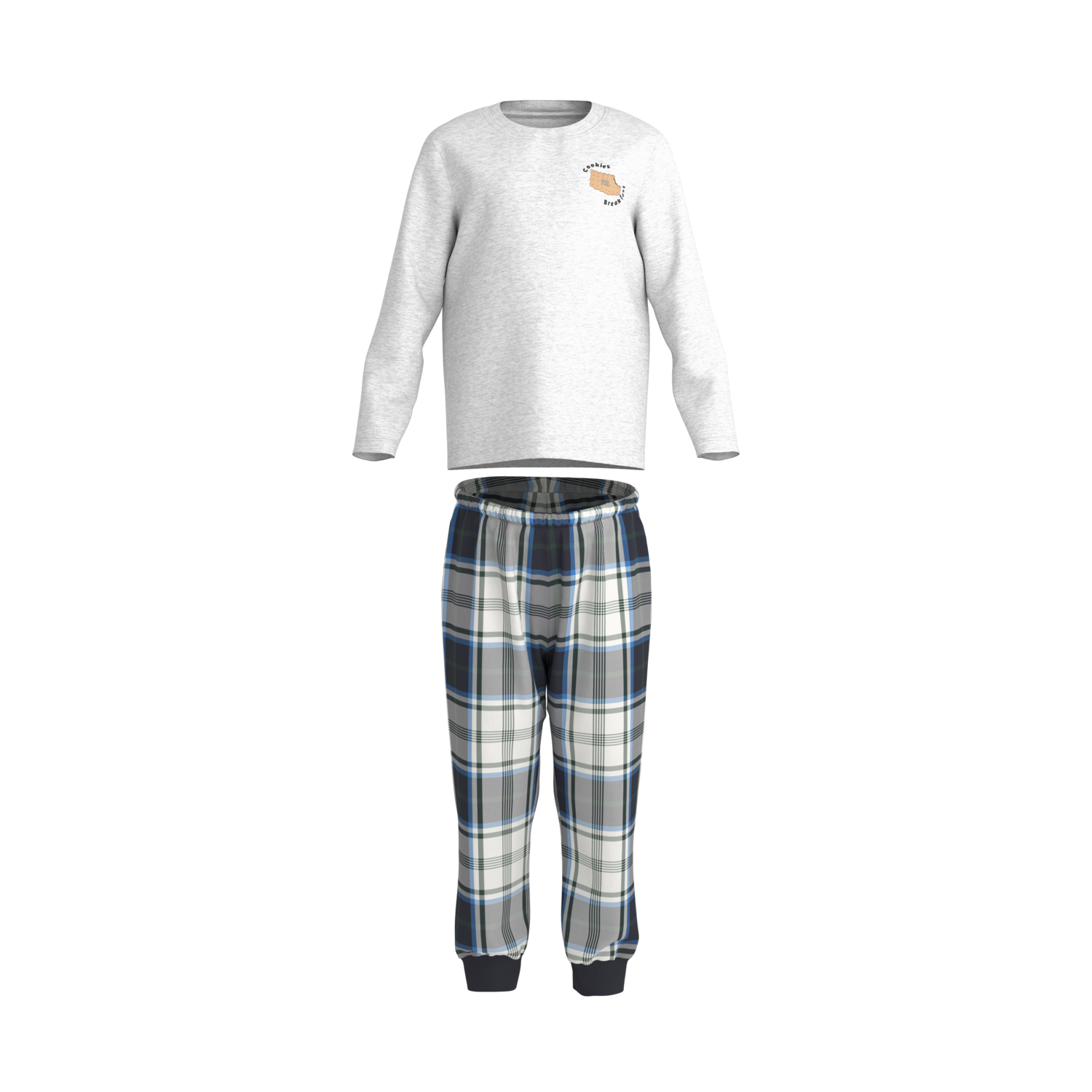 LUPILU® Piżama dziecięca (Jasnoszary, 122/128)