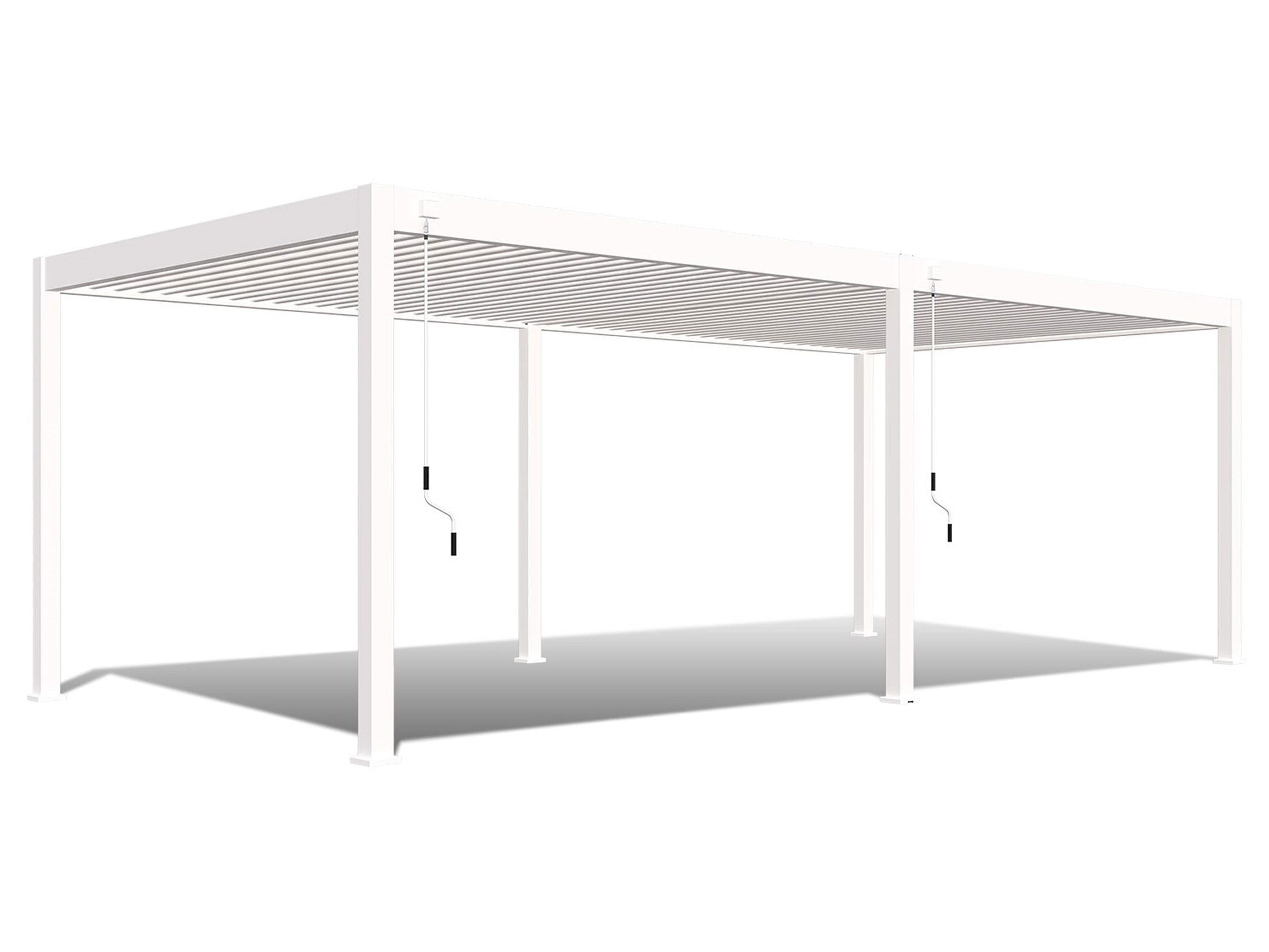 Pergoline Aluminiowe zadaszenie tarasowe Superior (Biały, 3,6x7,2 m)