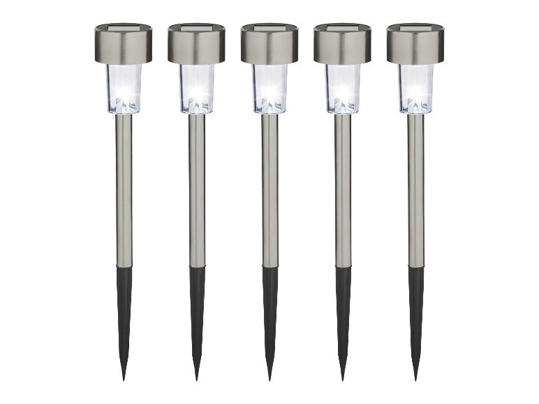 Lampki solarne LED, 5 sztuk